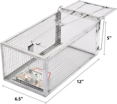 Animal Humane Live Cage Trap That Work for Rat Mouse Chipmunk Mice Voles Hamsters and Other Small Rodents, Trampa para Ratones, Catch and Release 1Pack Medium