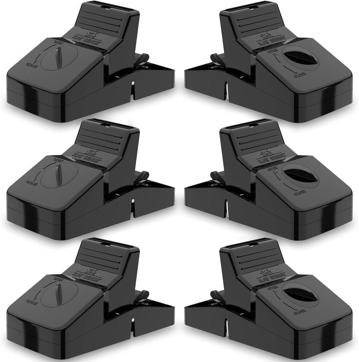 Pest Control Rat Traps, Professional Multi Captsure Set of 6 Large Snap Trap, Solutions for Indoor Outdoor AntiRodent Protection, Reusable Master Trapping Device for Rodents and Chipmunk