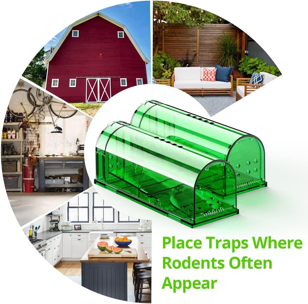 Mouse Traps, Humane Mouse Trap, Easy to Set, Mouse Catcher Quick Effective Reusable and Safe for Families -2 Pack