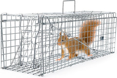 Mouse Traps Indoor for Home, 24 Inch Enlarge Mouse Traps with Brush Live Rat Trap Outdoor Catch and Release, No Kill Mice Trap Reusable for Mouse Rat, Chipmunks, Mole, Rodent, Pet Safe