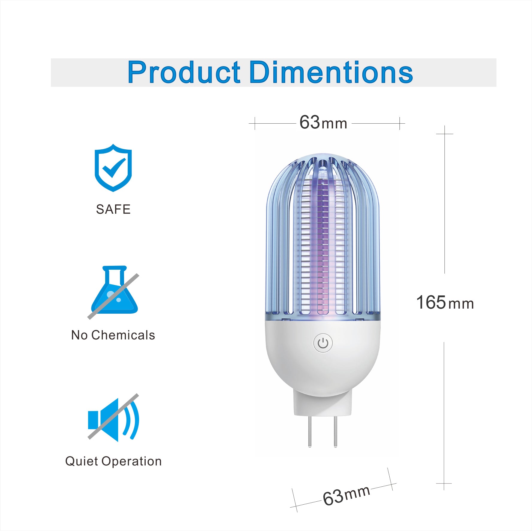 Rotating mosquito killer lamp AM01