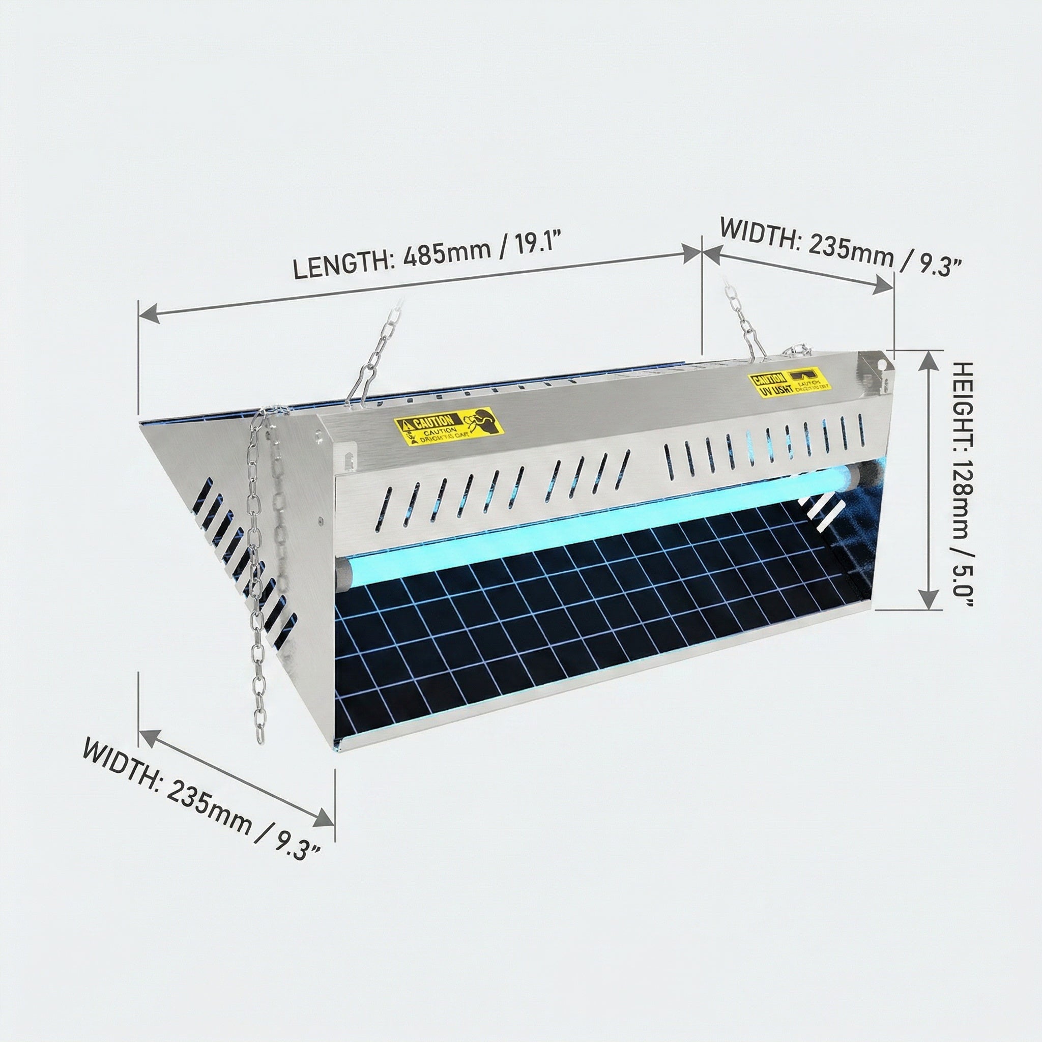 Stainless Steel Electric Shock Mosquito Killer Lamp, Physical Killing Without Radiation, Dual-use for Home & Restaurants (OEM&ODM) U03