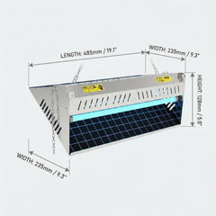 Stainless Steel Electric Shock Mosquito Killer Lamp, Physical Killing Without Radiation, Dual-use for Home & Restaurants (OEM&ODM) U03