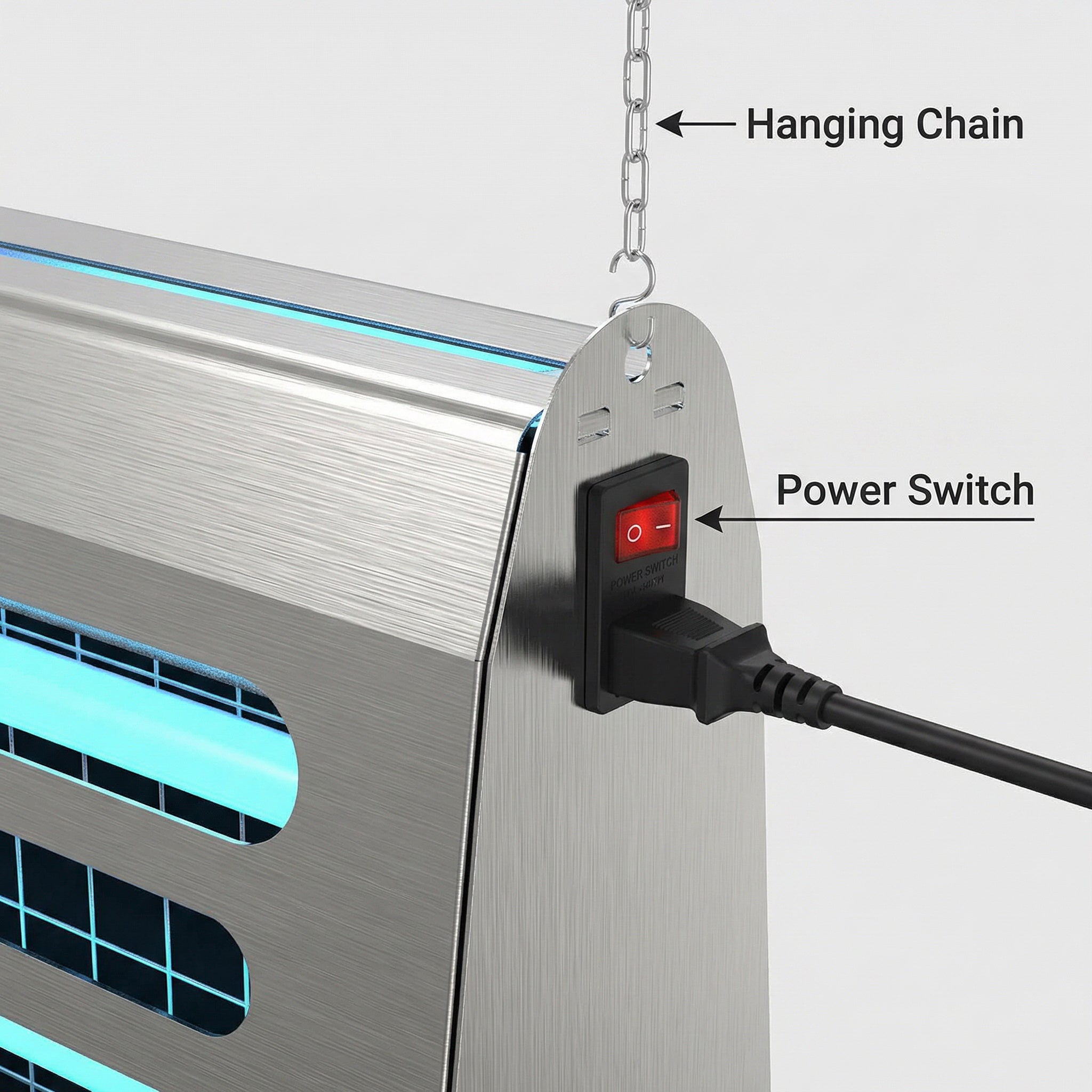 Commercial High-power Stainless Steel Mosquito Killer Lamp, Large Area Coverage for Hotels & Restaurants, Silent Mosquito Killer (OEM&ODM) U04