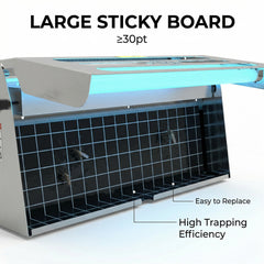 Commercial High-power Stainless Steel Mosquito Killer Lamp, Large Area Coverage for Hotels & Restaurants, Silent Mosquito Killer (OEM&ODM) U04