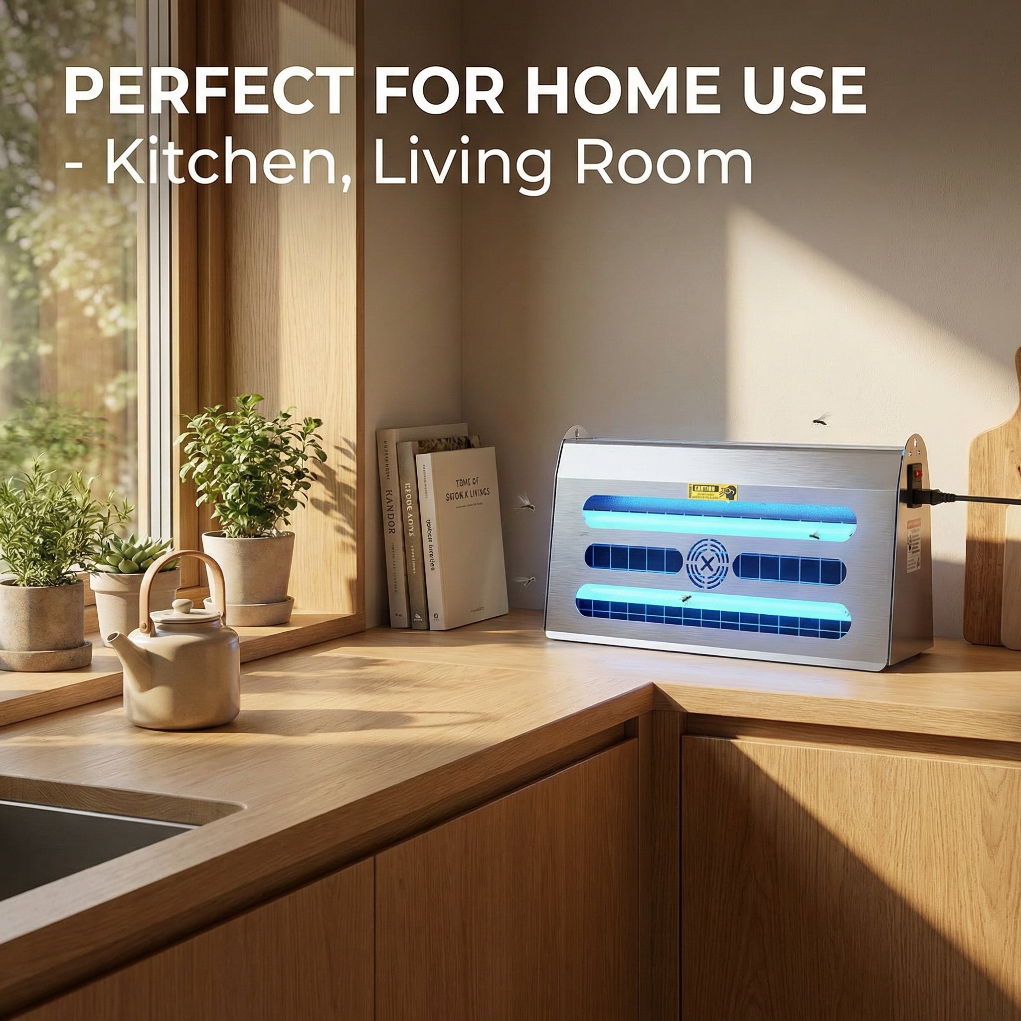 Commercial High-power Stainless Steel Mosquito Killer Lamp, Large Area Coverage for Hotels & Restaurants, Silent Mosquito Killer (OEM&ODM) U04