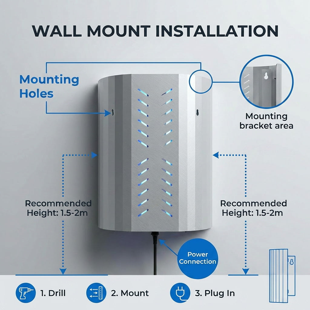 Waterproof Stainless Steel Mosquito Killer Lamp, for Courtyards & Gardens, UV Trapping Mosquito Repellent (OEM&ODM) U05