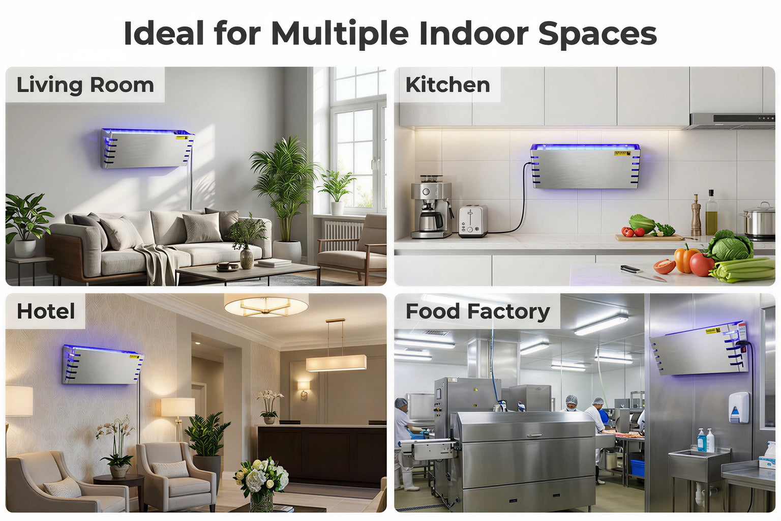 Wall-mounted Stainless Steel Mosquito Trap Lamp, Special for Restaurants & Hotels, Efficient Mosquito & Fly Killer (OEM&ODM) U12