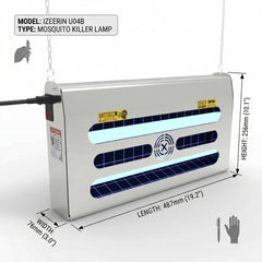 Stainless Steel Mosquito Killer Lamp, Indoor & Commercial Silent Mosquito Repellent, Physical Trapping Fly Killer Lamp (OEM&ODM) U13