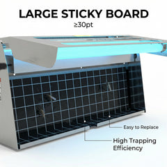 Stainless Steel Mosquito Killer Lamp, Indoor & Commercial Silent Mosquito Repellent, Physical Trapping Fly Killer Lamp (OEM&ODM) U13